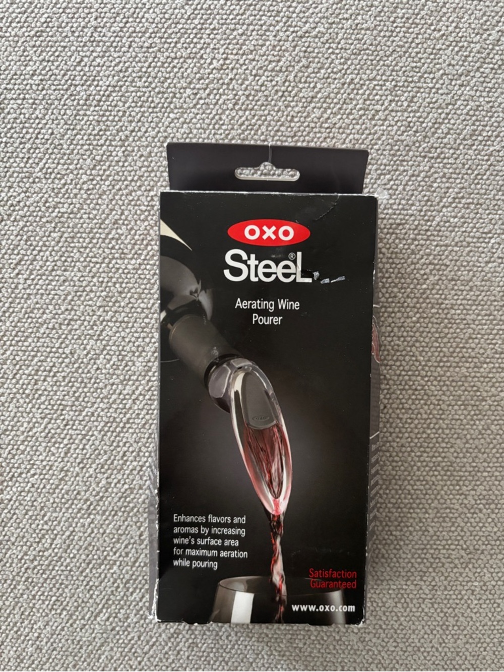 OXO Steel Aerating Wine Pourer NWT